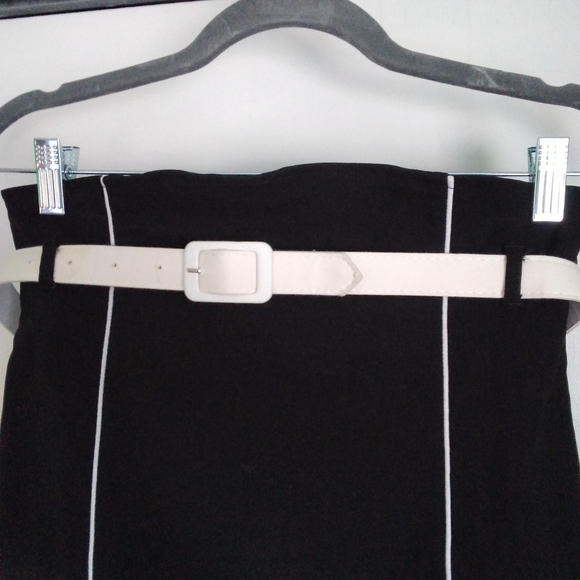 Hell Bunny Vixen Contrast Pinup Pencil Skirt - Picture 3 of 5